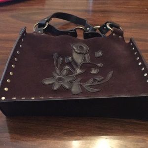 Suede handbag by Express